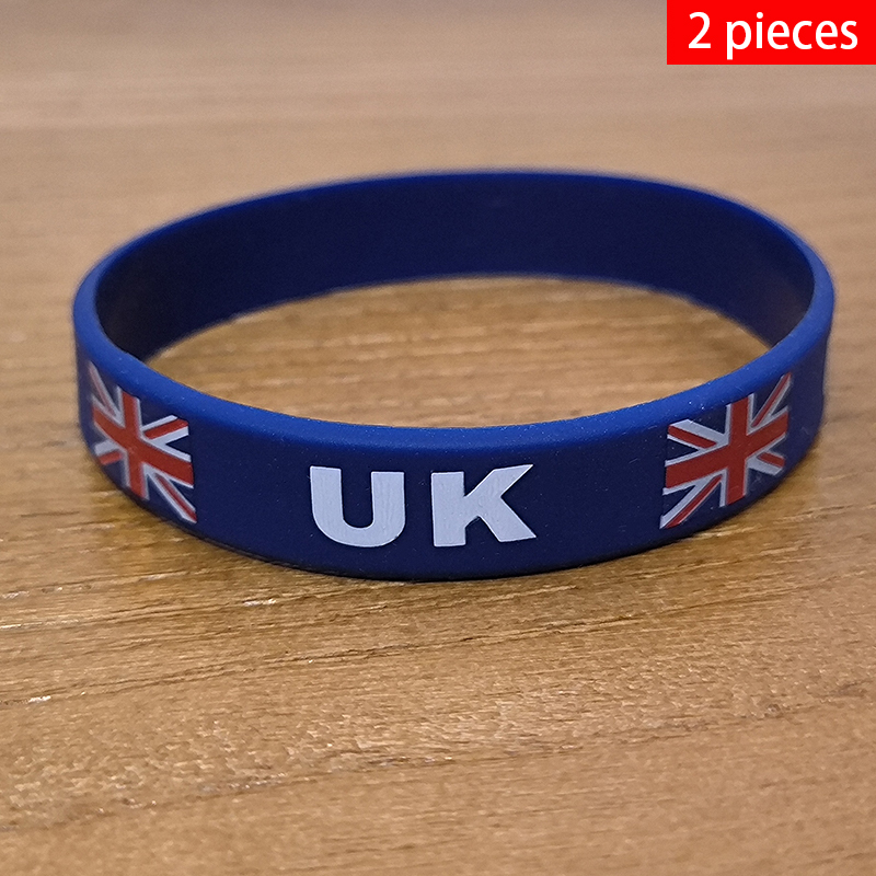 Women Fashion Uk - 2 pezzi braccialetti con bandiera nazionale