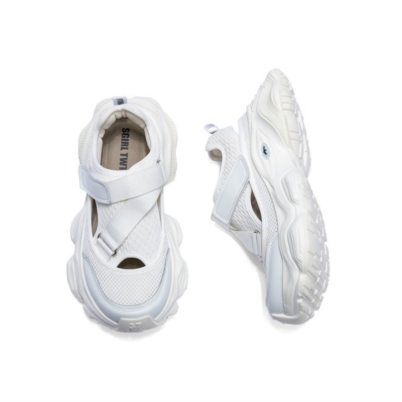 Women'S Fashion Velcro Sneakers - Scarpe da papà traspiranti cave da