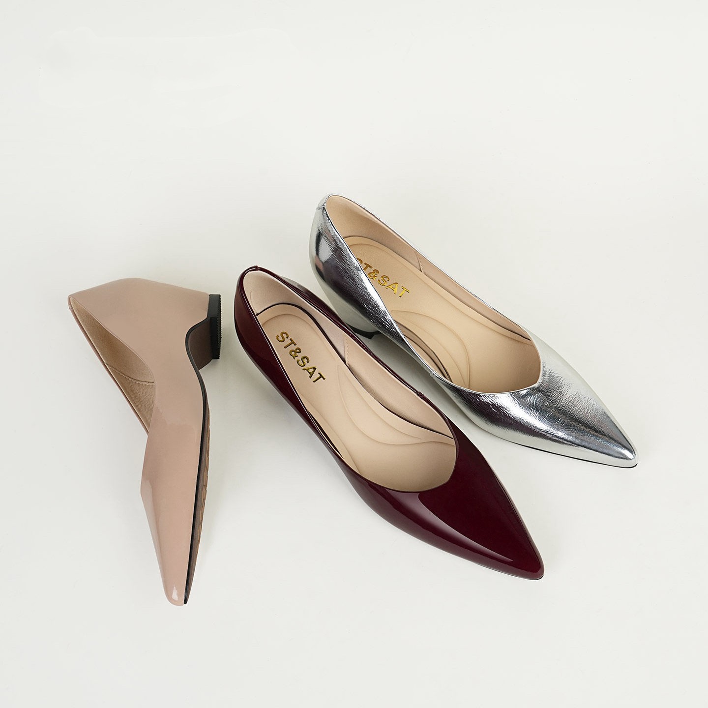 Women Fashion Simple - Scarpe Basse a Punta per Donne,