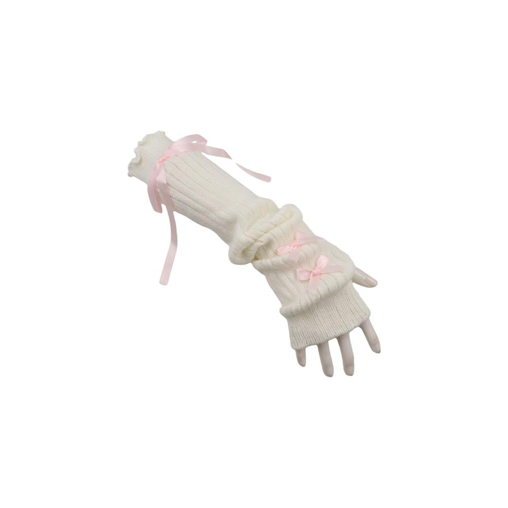 Women'S Fashion Gloves - Guanti lunghi mezze dita stile balletto