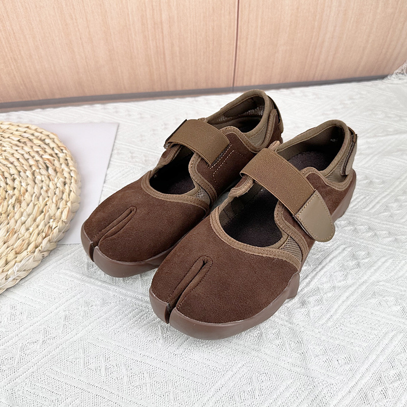 Women'S Fashion Velcro Sneakers - Sneakers da donna con punta divisa