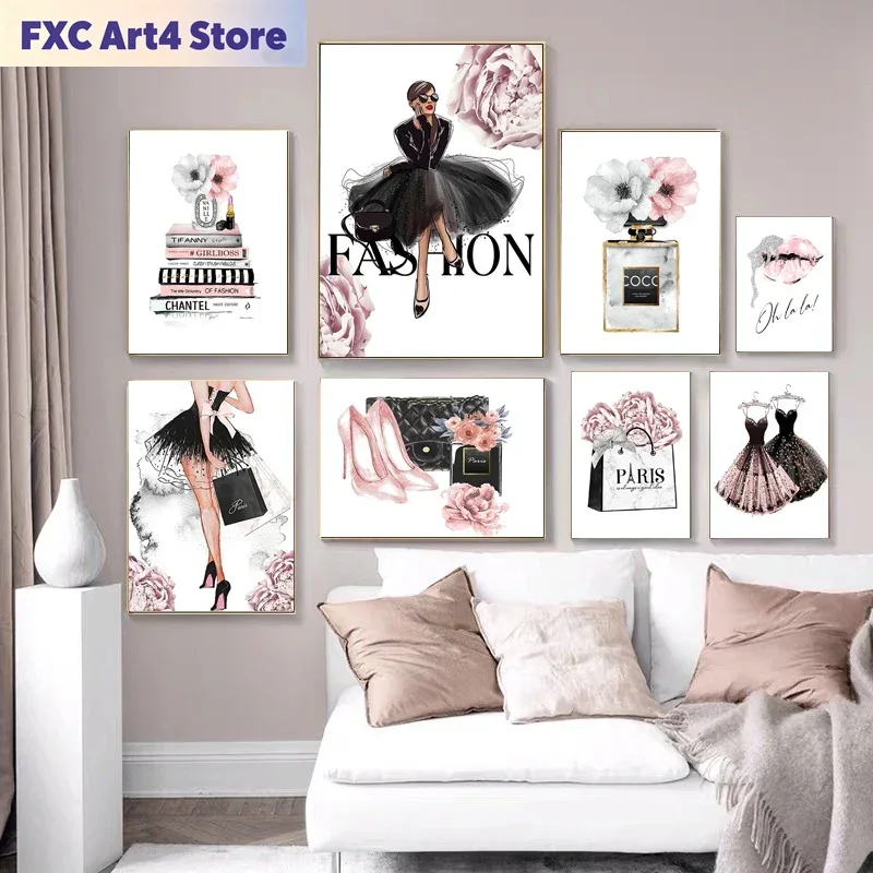 Fashion Women Picture - Quadri su tela senza cornice con