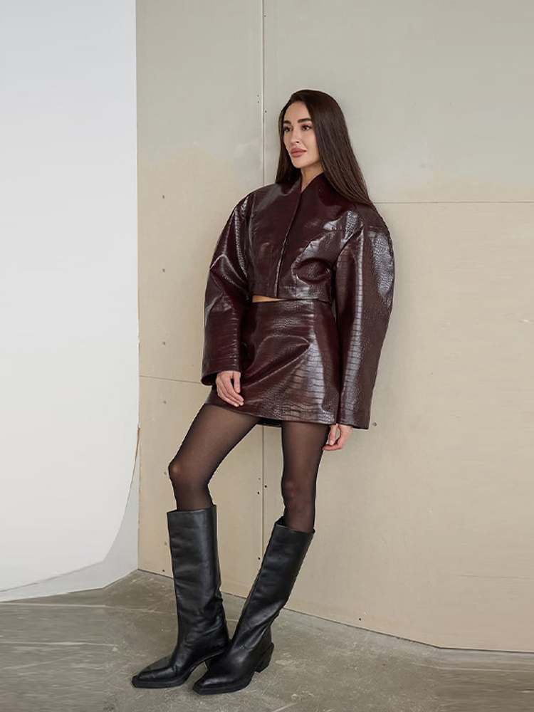 Completo da Donna 2 Pezzi: Gia - Women'S Fashion Leather Jacket recensione e prezzo