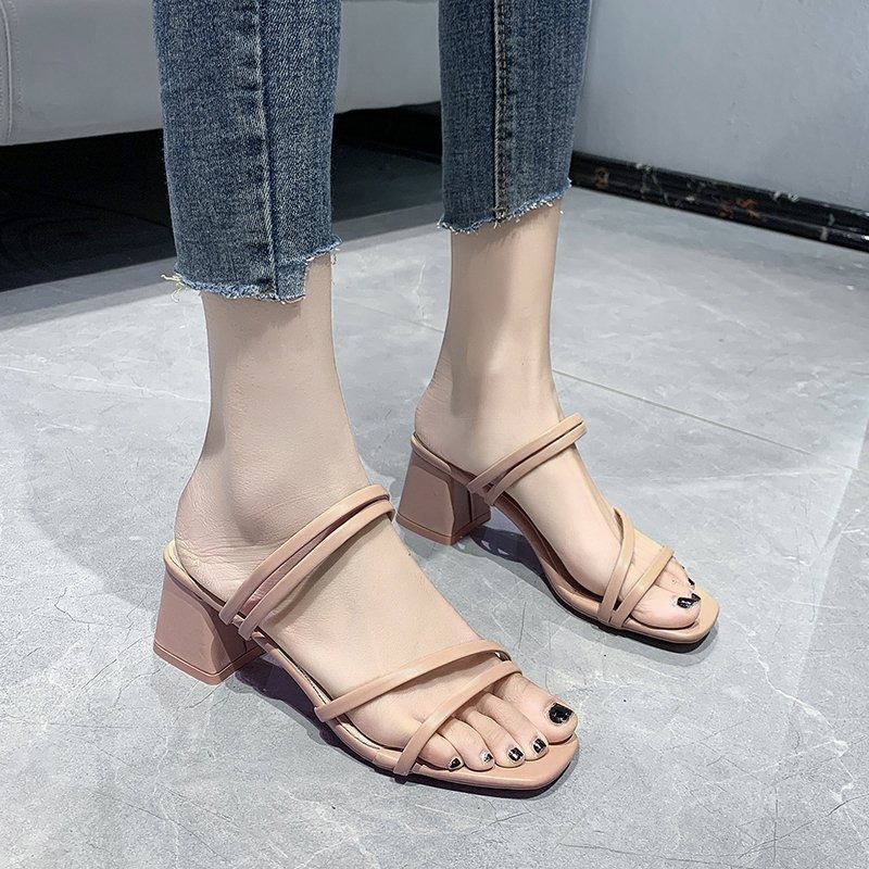 Sandali con Tacco Grosso Tagli - Women Fashion Online recensione e prezzo