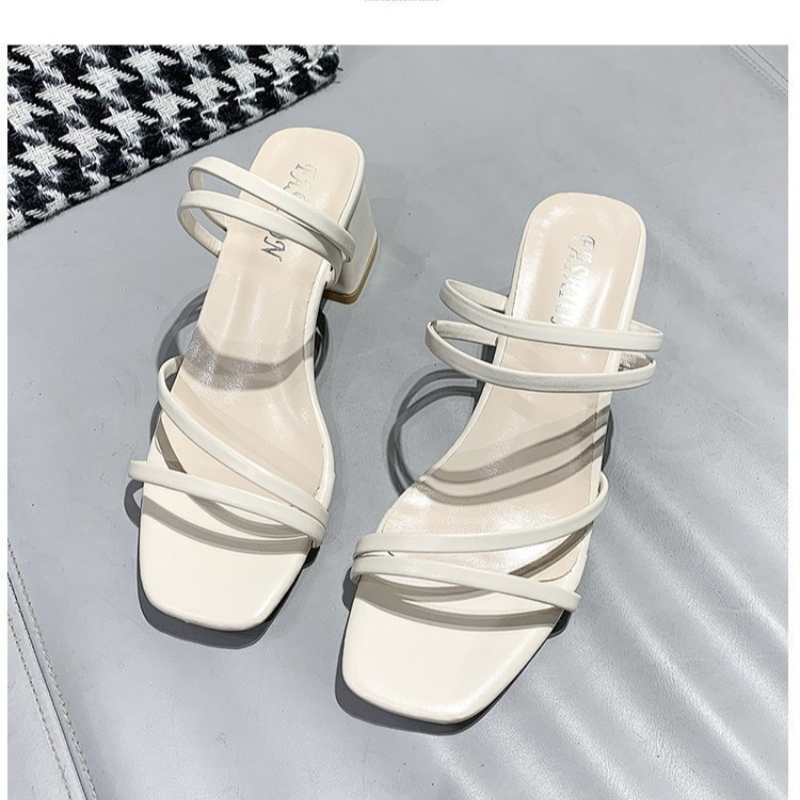 Sandali con Tacco Grosso Tagli - Women Fashion Online recensione e prezzo