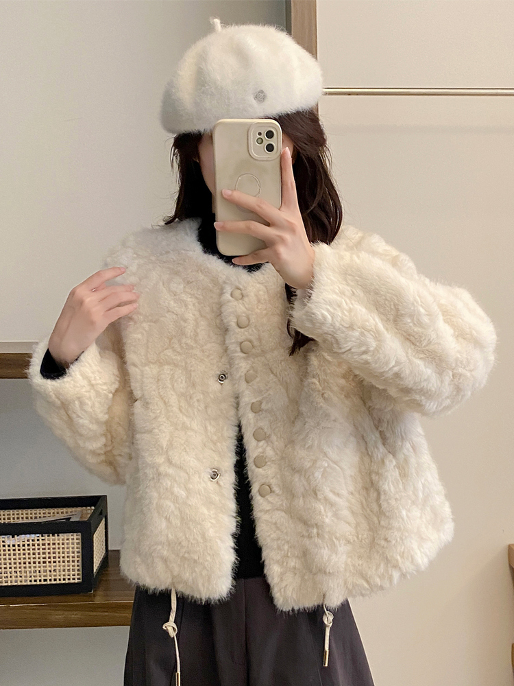 Cappotto corto in pelle di agn - Women'S Fashion Petite recensione e prezzo