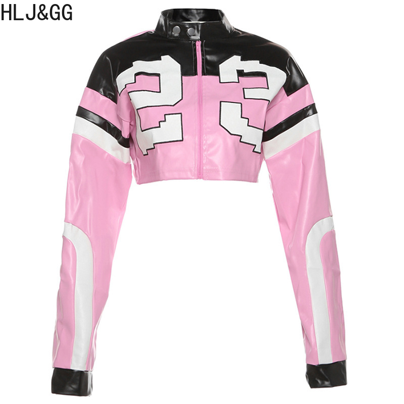 HLJ&GG Moda Y2K Giacca di pell - Women'S Fashion Leather Jacket recensione e prezzo